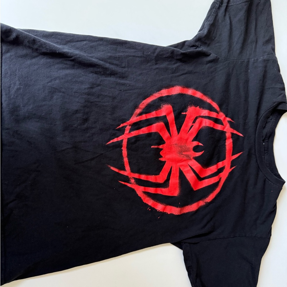 Marvels Spider-Man Across the Spider-Verse Miles Morales Spider Logo T-Shirt